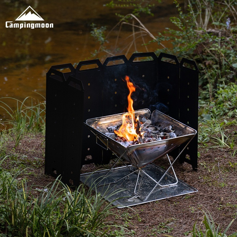 Outdoor Camping Stove Wood - CAMPINGMOON YD-40 YD-50 Large Outdoor Windproof