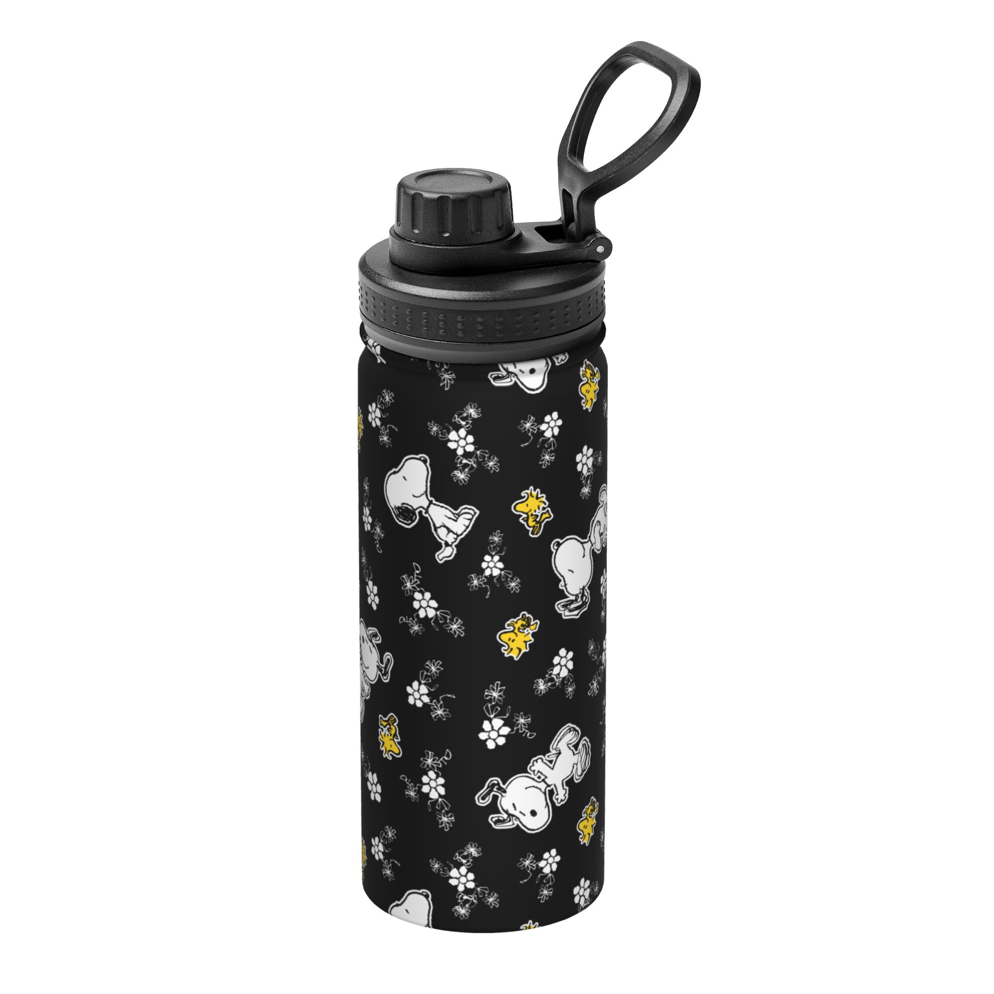 Vacuum Insulated Flask - S-Dog-Snoopies Cartoon Fun Flowers 18OZ Sports