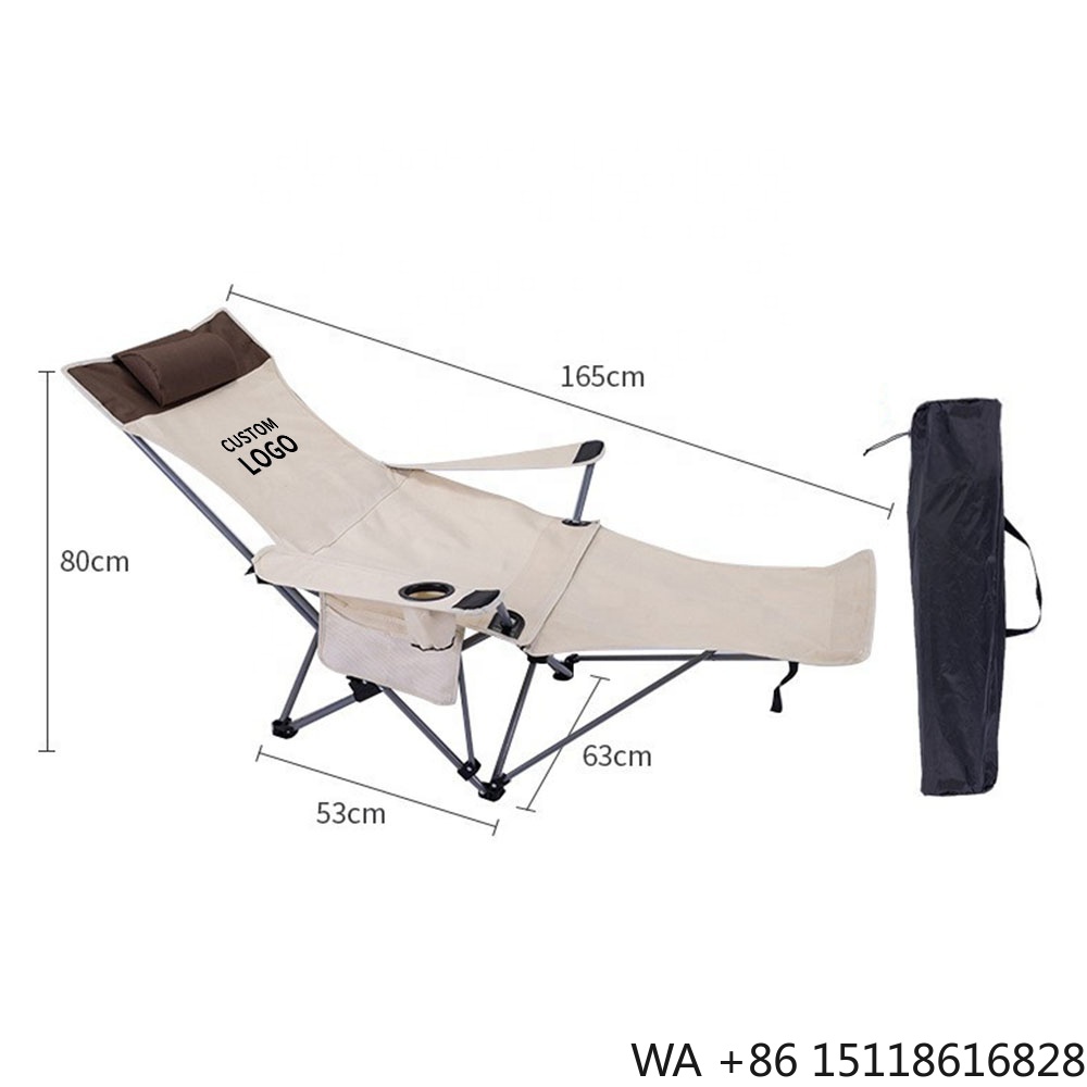 Outdoor Camping Recliner - Portable Folding Reclining Chair Lightweight Adjustable