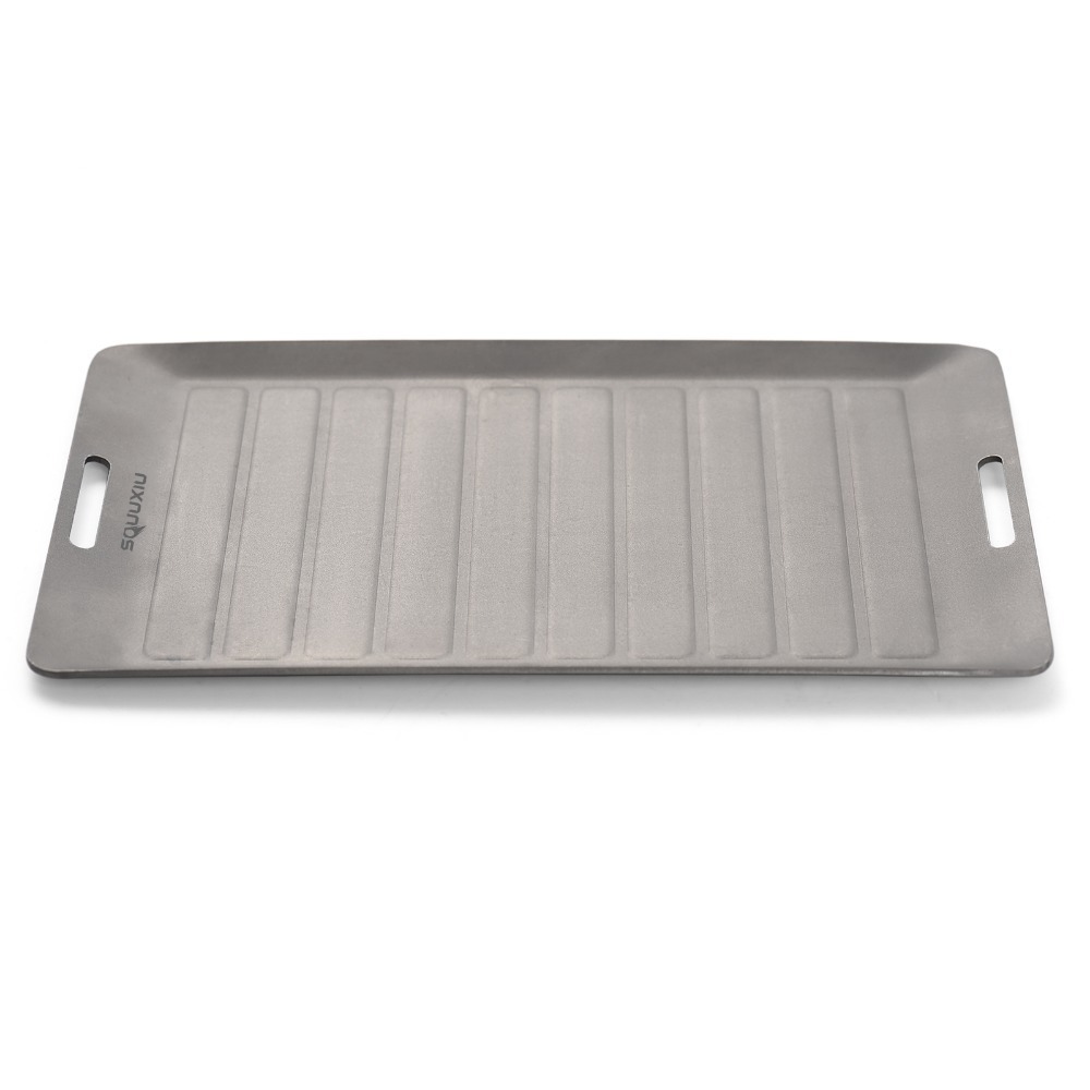 Outdoor Camping Cooking Set - Durable Titanium Camping Grill Pan Lightweight