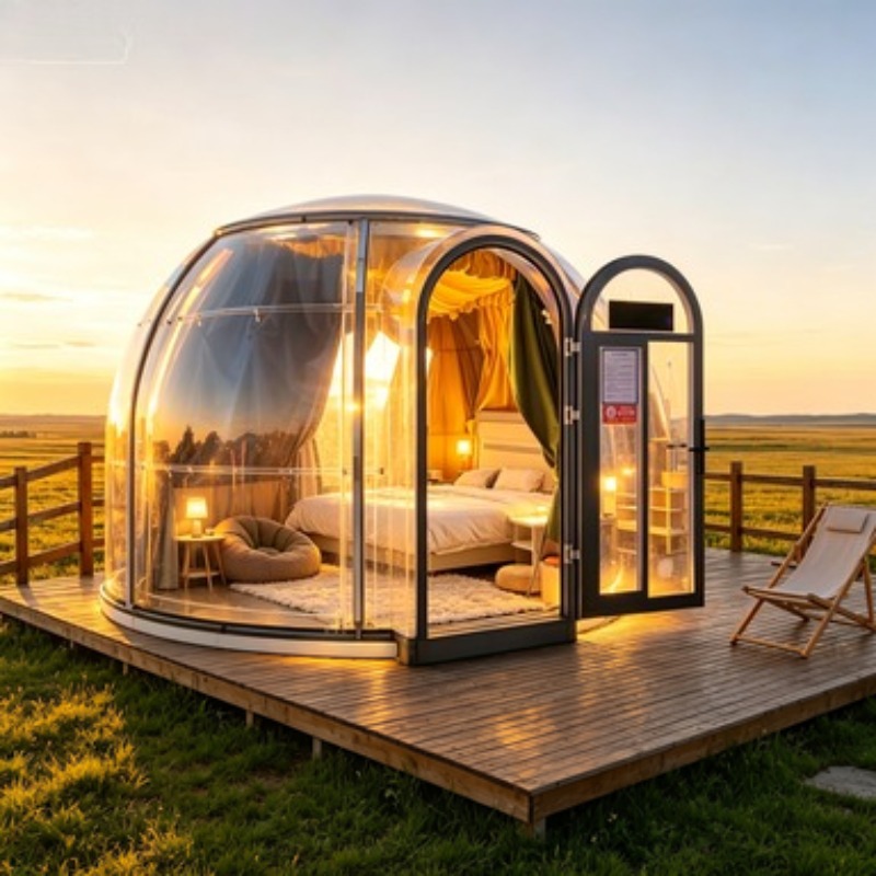 Outdoor Camping Dome - Modern Star Dome House Geodesic Bubble