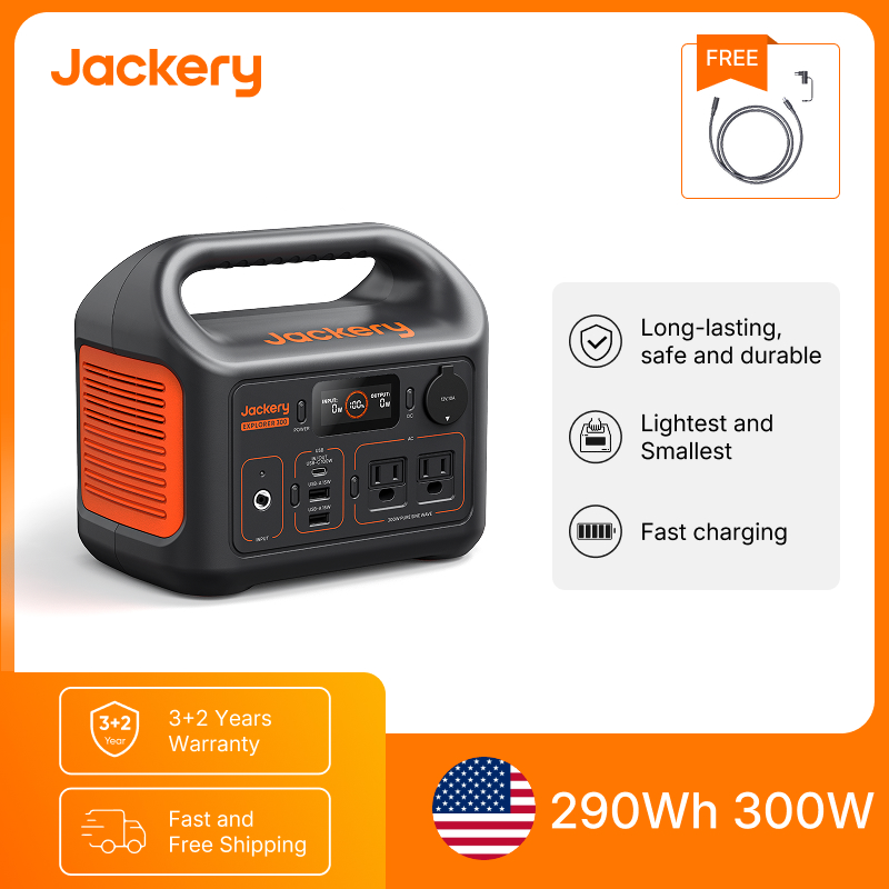 Outdoor Camping Kit - Jackery Portable Power Station Explorer 300New