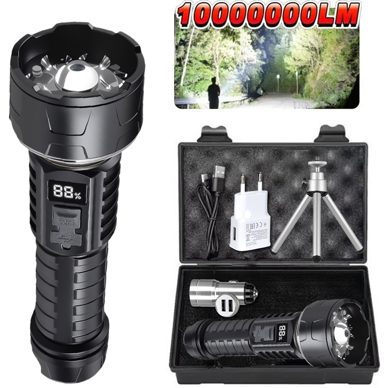 Outdoor Camping Adventure - COB LED Flashlight Rechargeable Lantern 7-core