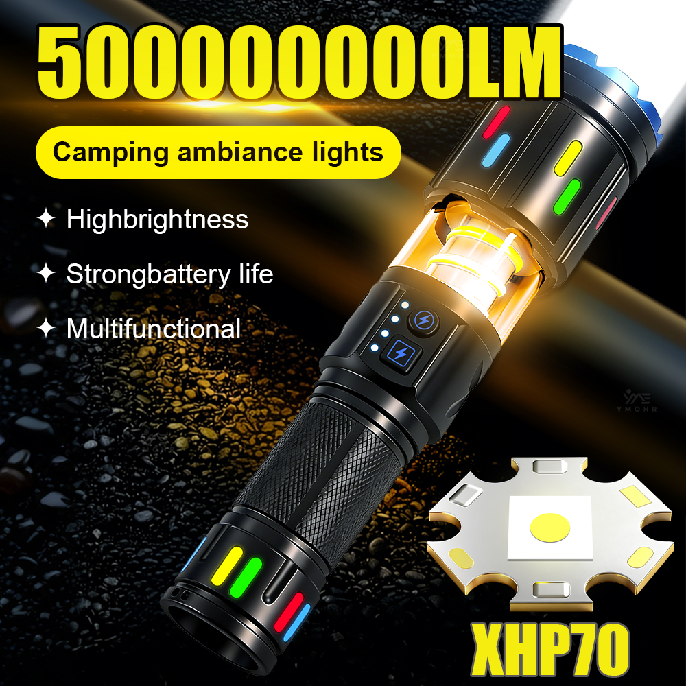 Battery Outdoor Camping - XHP70 High Power Camping Flashlights Portable