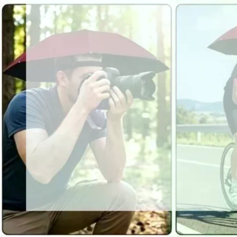 Outdoor Camping Hat - Foldable Umbrella Hat UV Protection Waterproof
