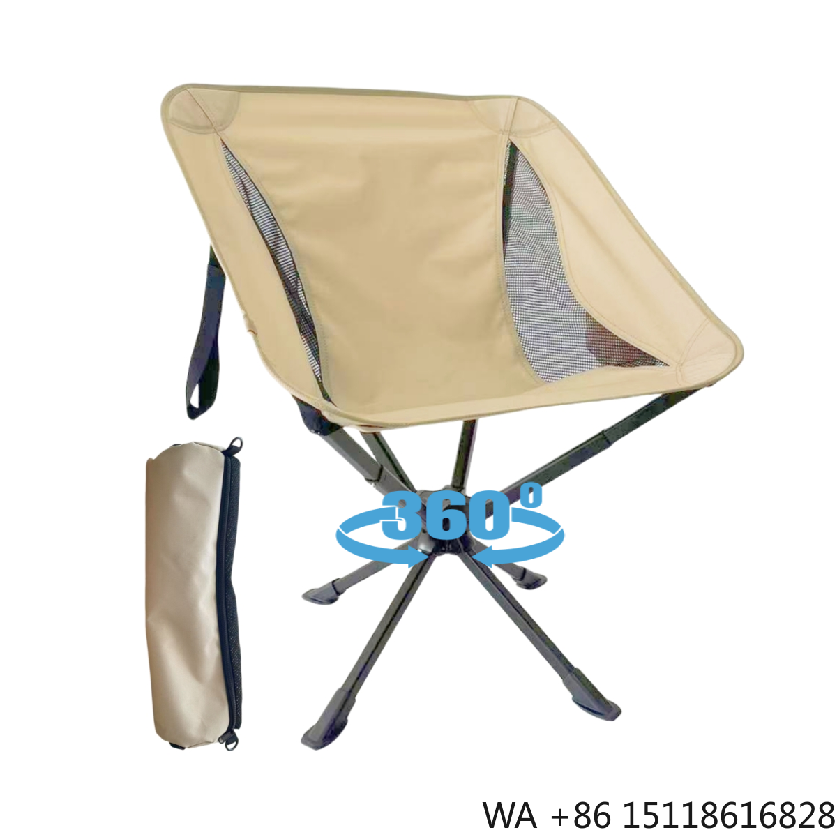 Outdoor Camping Recliner - Lightweight Aluminum Oxford Cloth Chair Foldable
