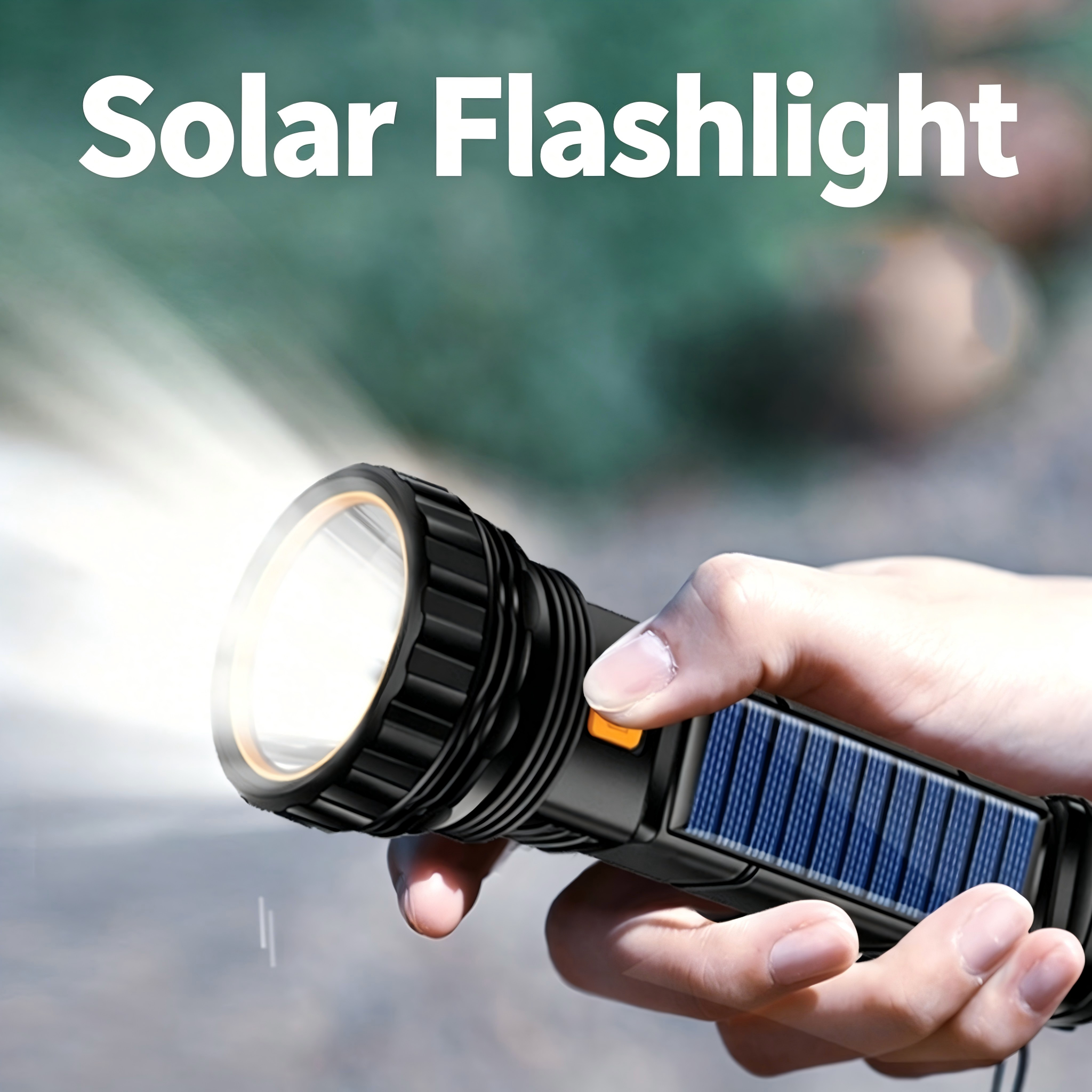 Battery Outdoor Camping - 1PC Multi-function Solar LED Flashlight Outdoor