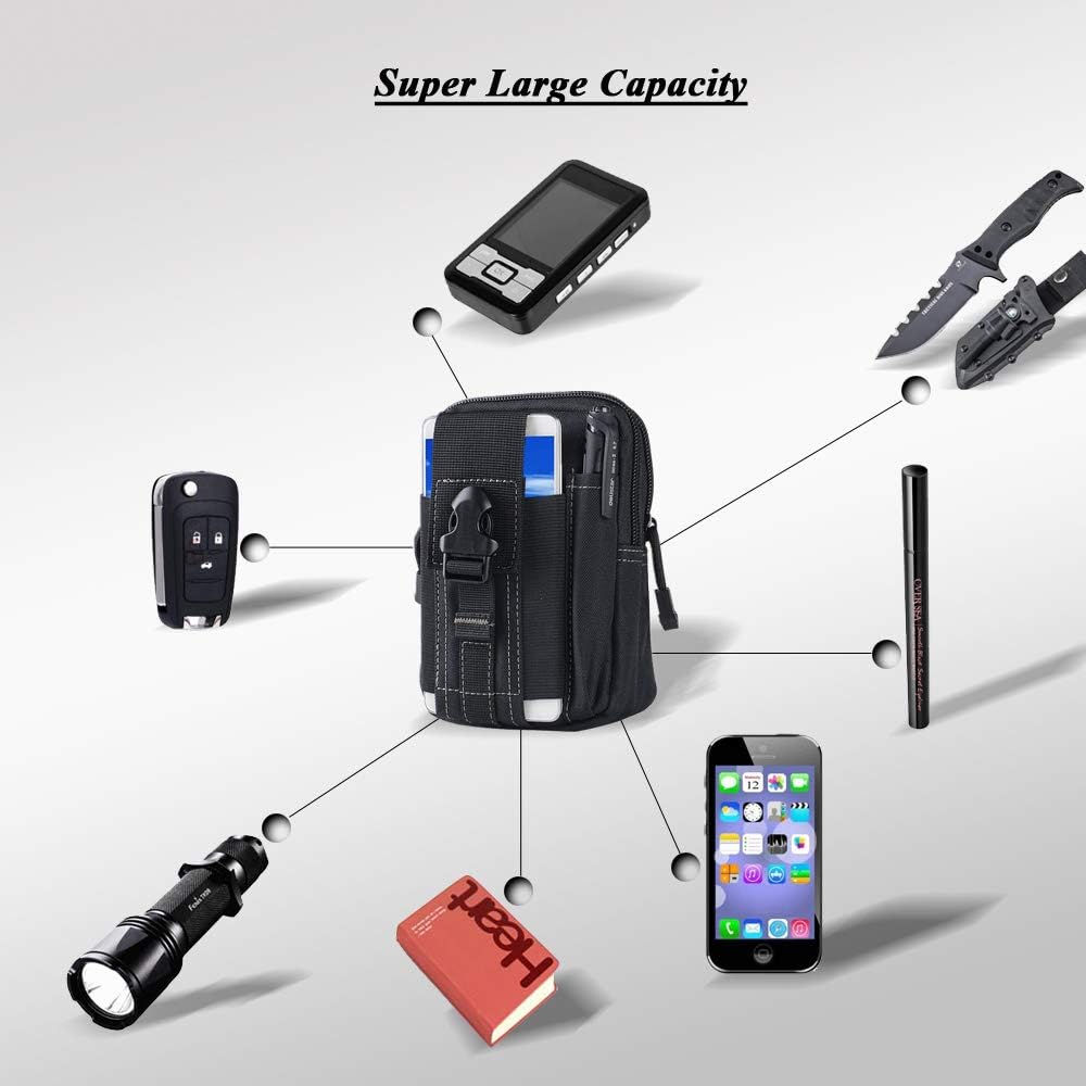 Tactical Molle Belt Pouch Mili - Outdoor Camping Adventure reseña y precio
