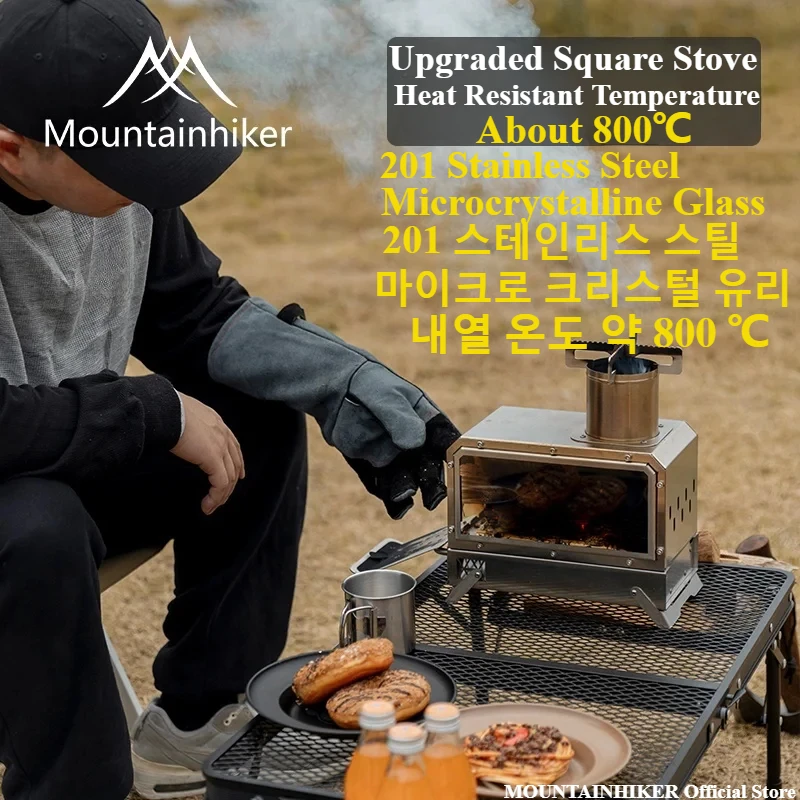MOUNTAINHIKER Portable Wood Fi - Outdoor Camping Stove Wood reseña y precio