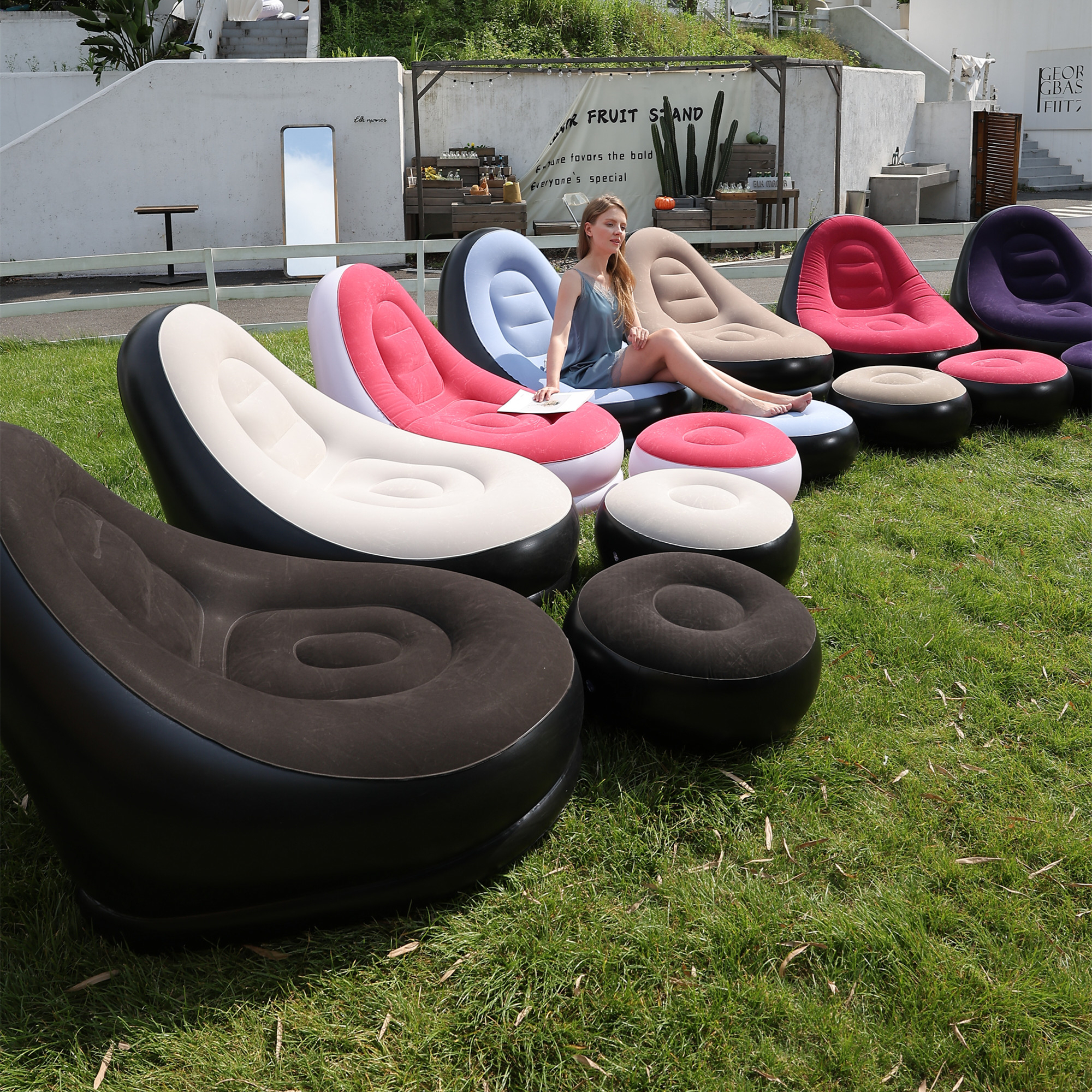 Lazy Couch Sofas Inflatable Ch - Outdoor Camping Recliner reseña y precio