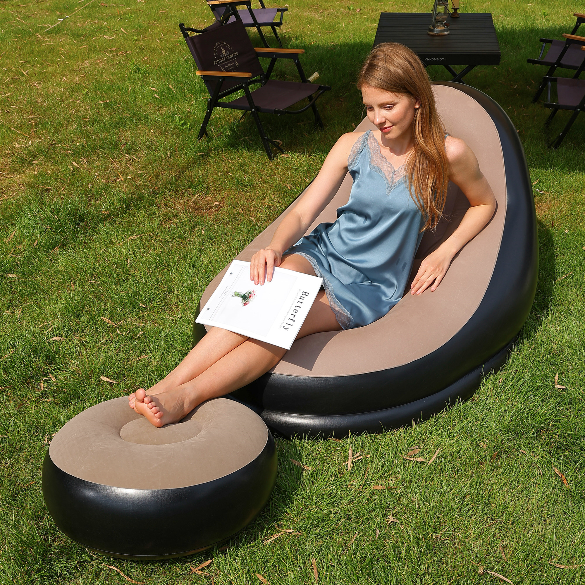 Lazy Couch Sofas Inflatable Ch - Outdoor Camping Recliner reseña y precio
