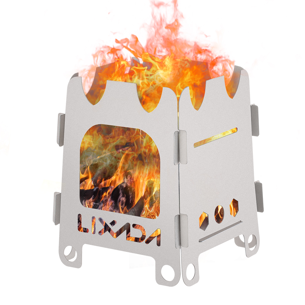 Lixada Titanium/Stainless stee - Outdoor Camping Stove Wood reseña y precio