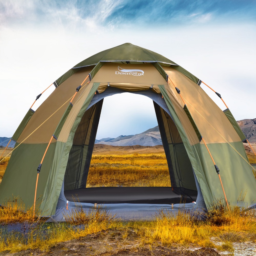 Desert&Fox 3-4 Person Dome Aut - Outdoor Camping Dome reseña y precio