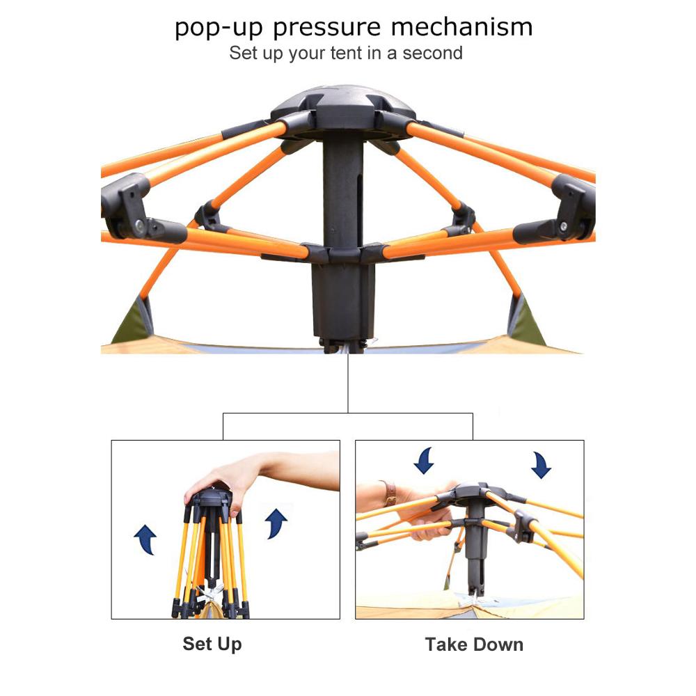 Desert&Fox 3-4 Person Dome Aut - Outdoor Camping Dome reseña y precio