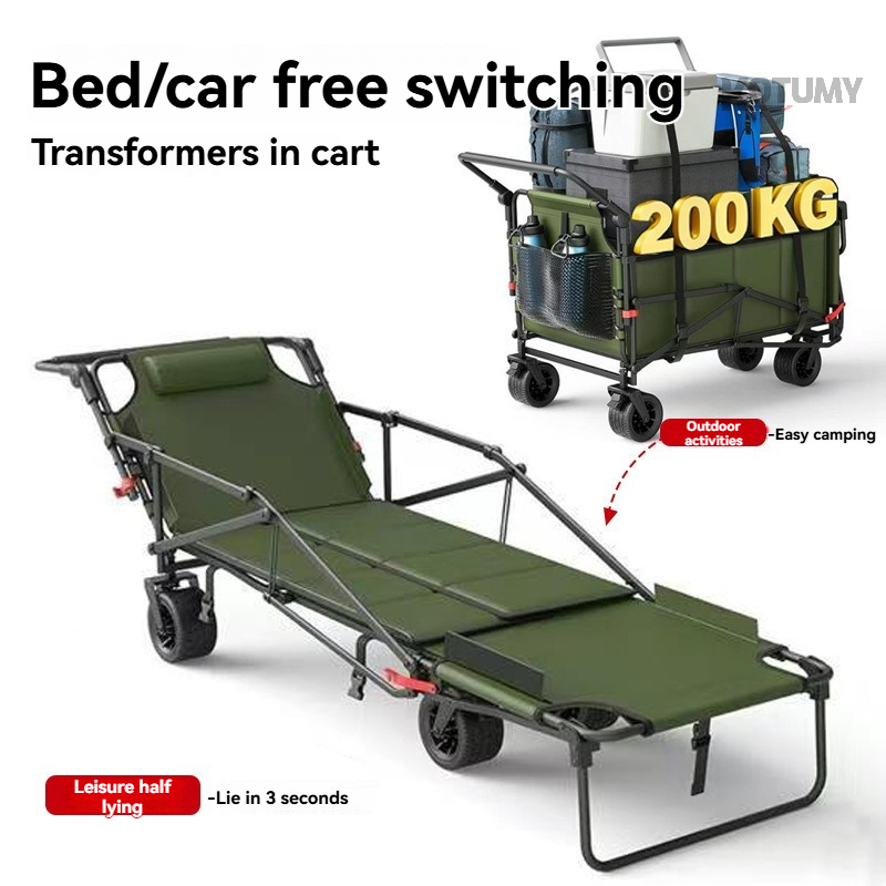 Foldable Camping Wagon with Ta - Outdoor Camping Recliner reseña y precio