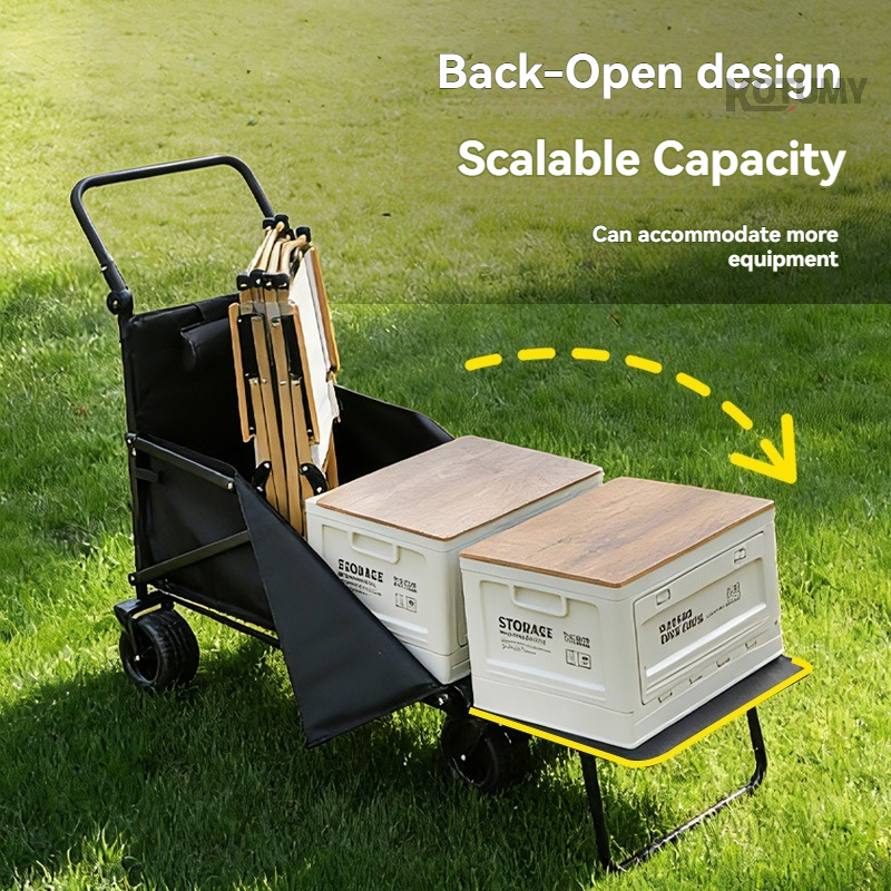 Foldable Camping Wagon with Ta - Outdoor Camping Recliner reseña y precio