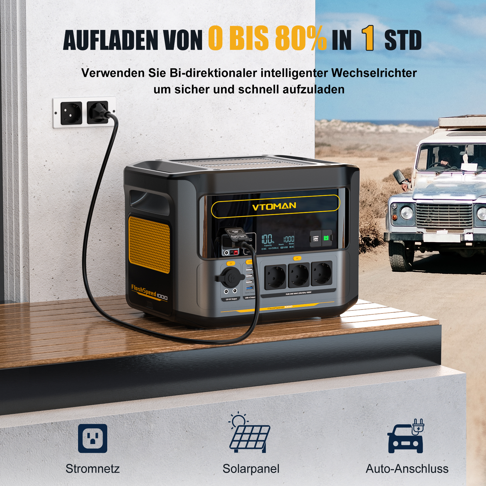 VTOMAN FlashSpeed 1000 Portabl - Outdoor Camping Kit reseña y precio