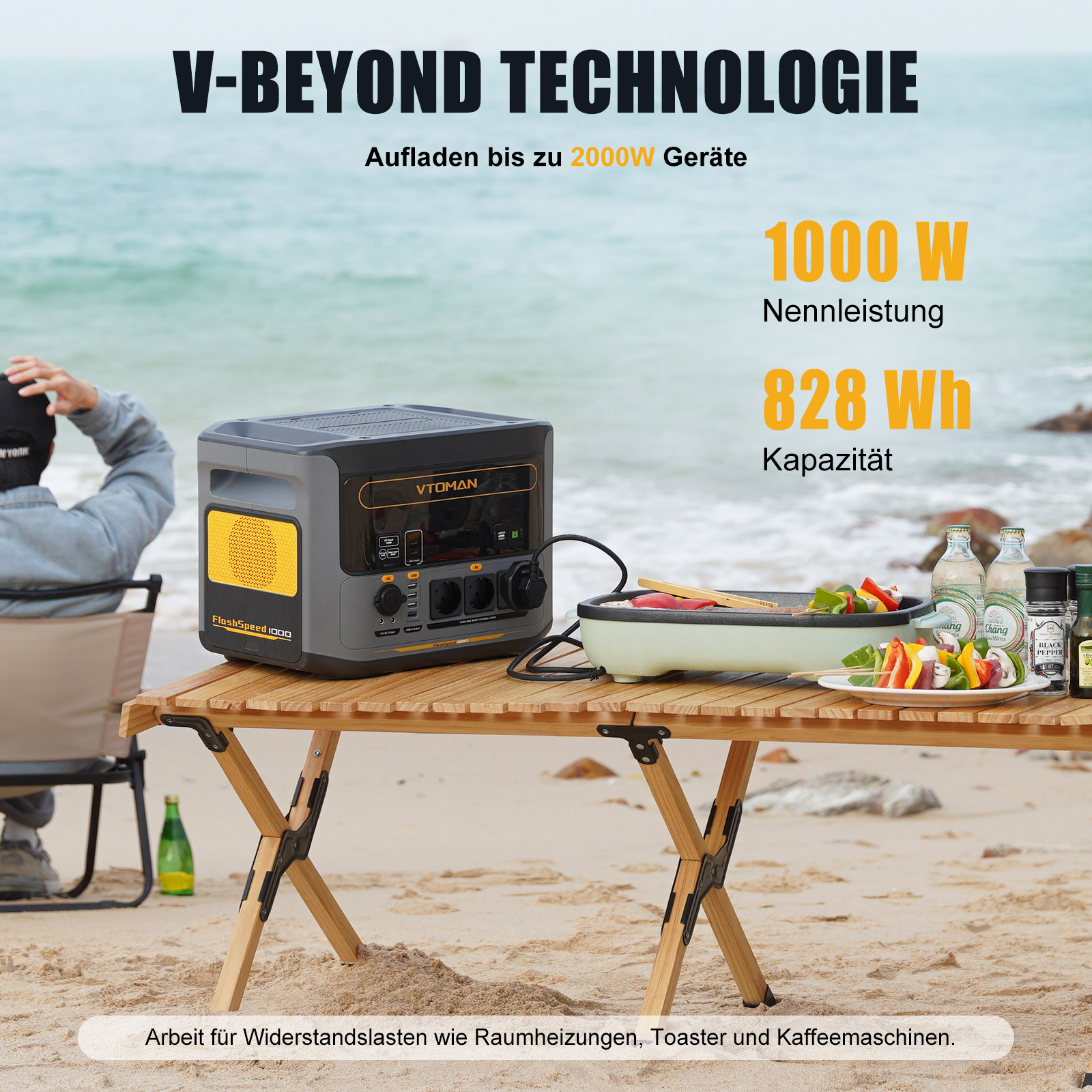 VTOMAN FlashSpeed 1000 Portabl - Outdoor Camping Kit reseña y precio