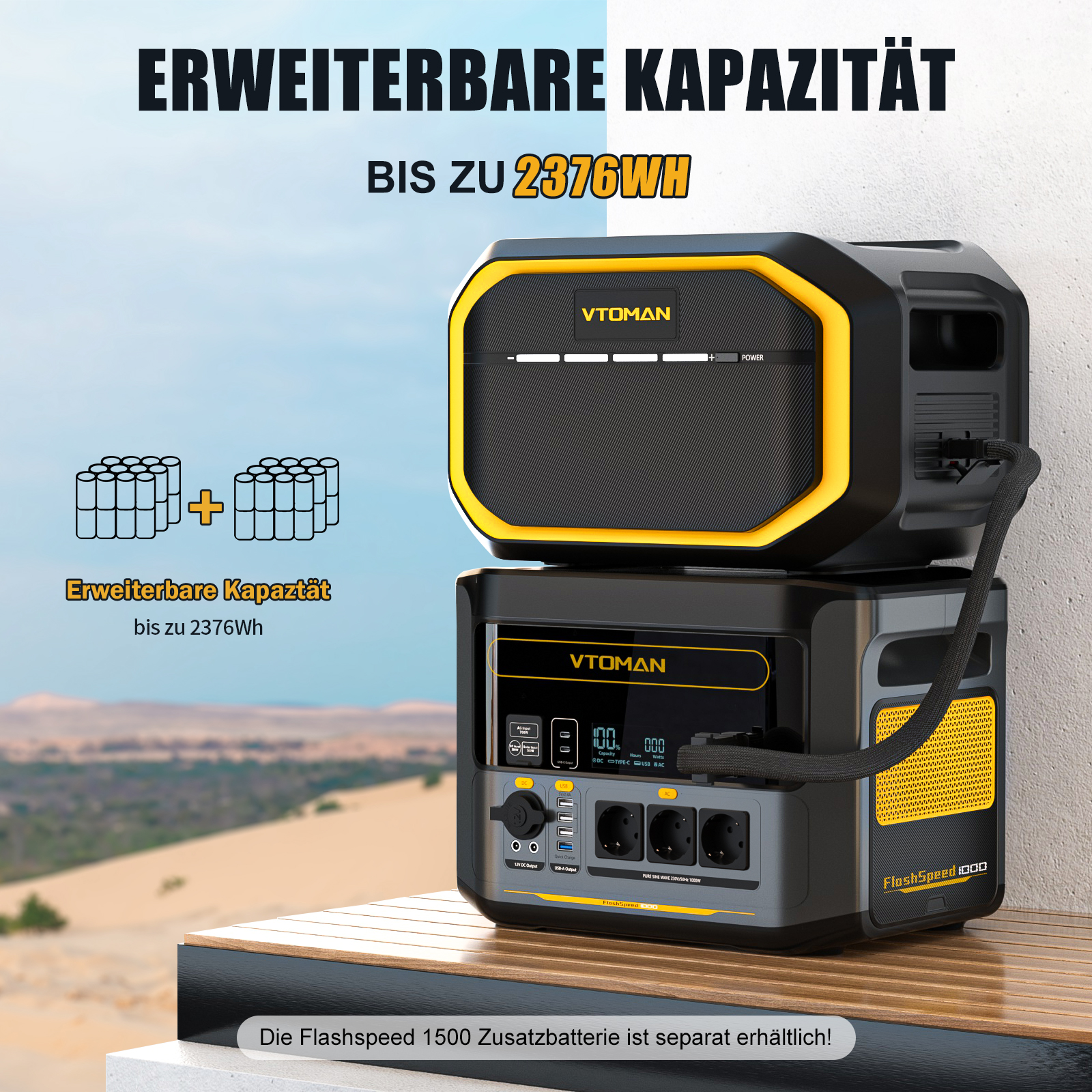 VTOMAN FlashSpeed 1000 Portabl - Outdoor Camping Kit reseña y precio