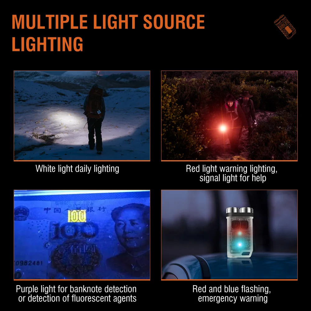 BORUiT V3 LED Keychain Portabl - Outdoor Camping Adventure reseña y precio