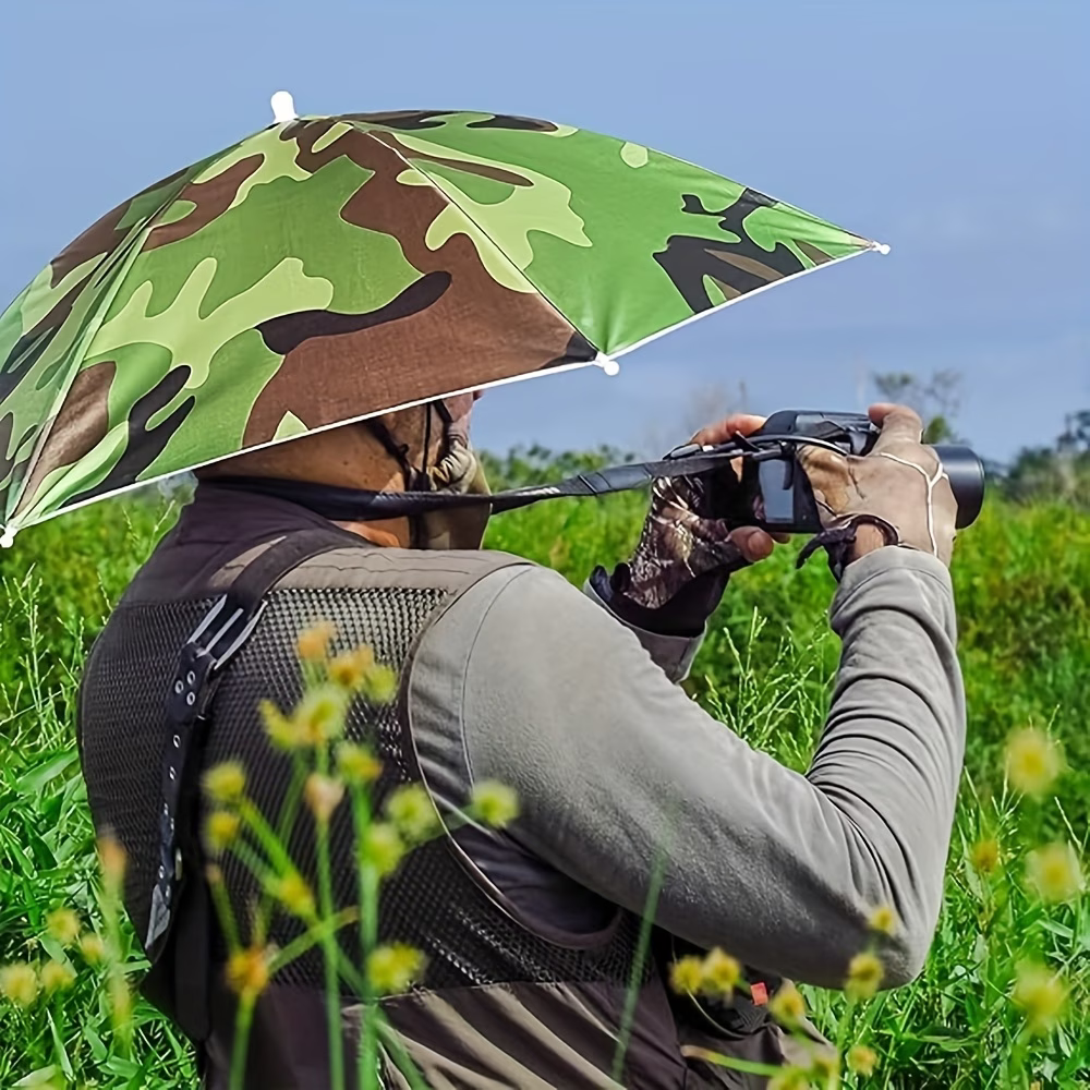 Elastic Headband Umbrella Hat, - Outdoor Camping Hat reseña y precio