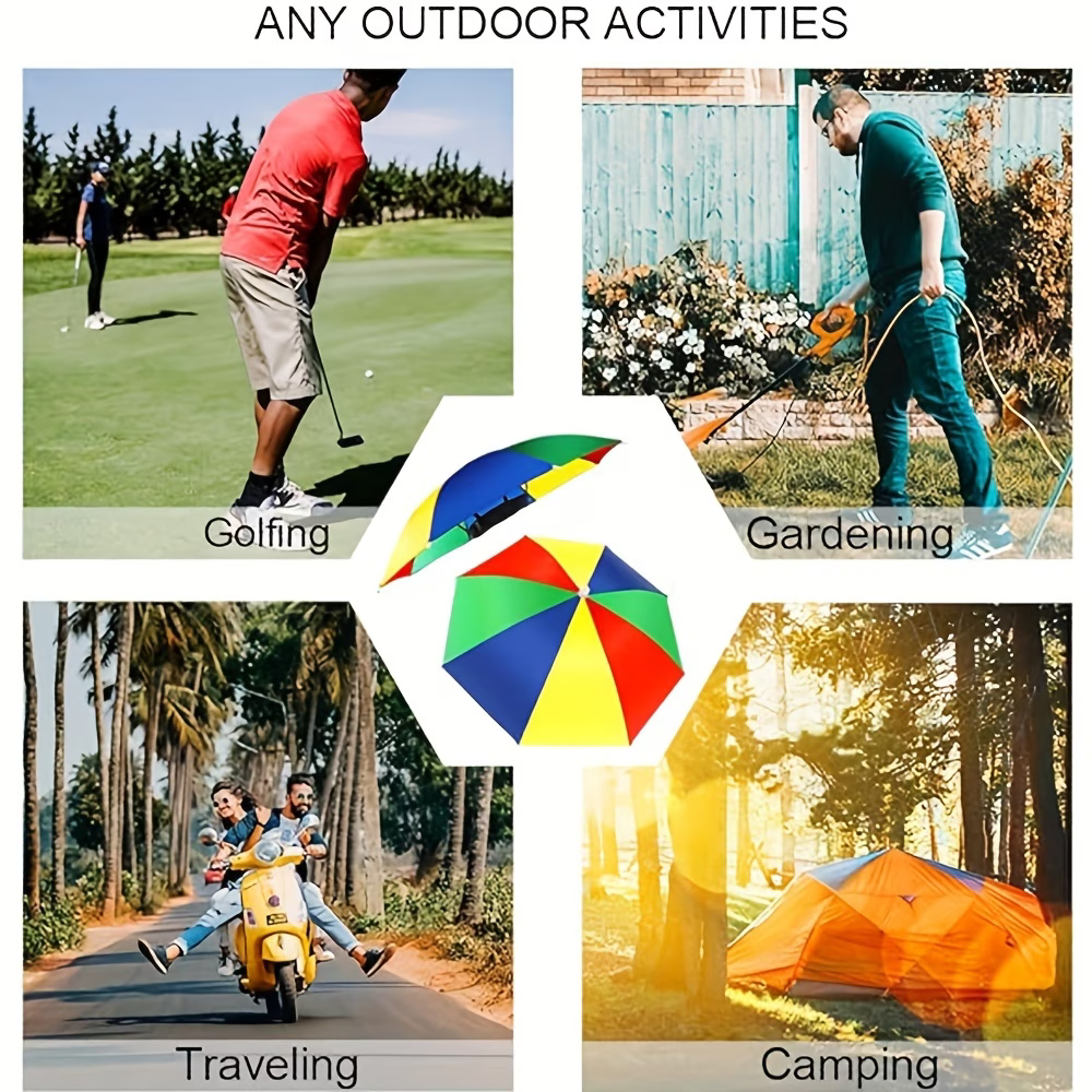Elastic Headband Umbrella Hat, - Outdoor Camping Hat reseña y precio