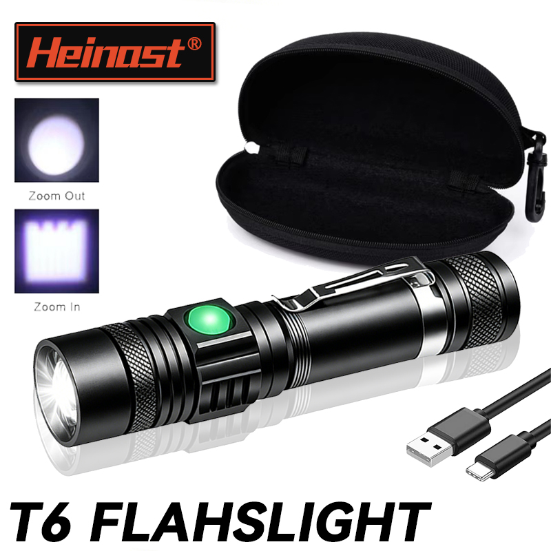 T6 LED Rechargeable Flashlight - Outdoor Camping Adventure reseña y precio