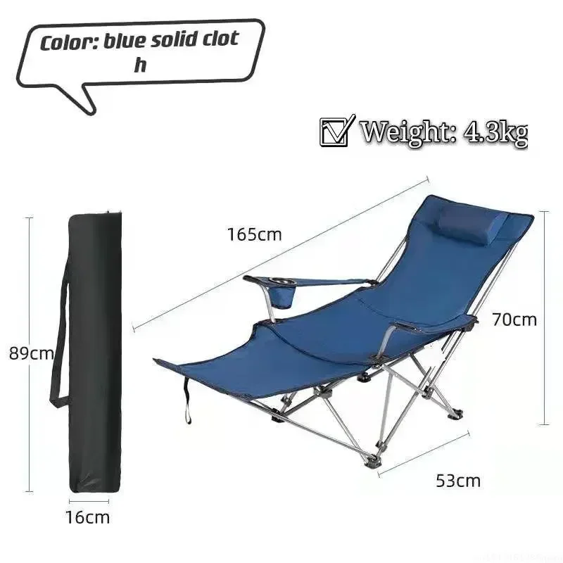 2in1 Outdoor Folding Chair Por - Outdoor Camping Recliner reseña y precio