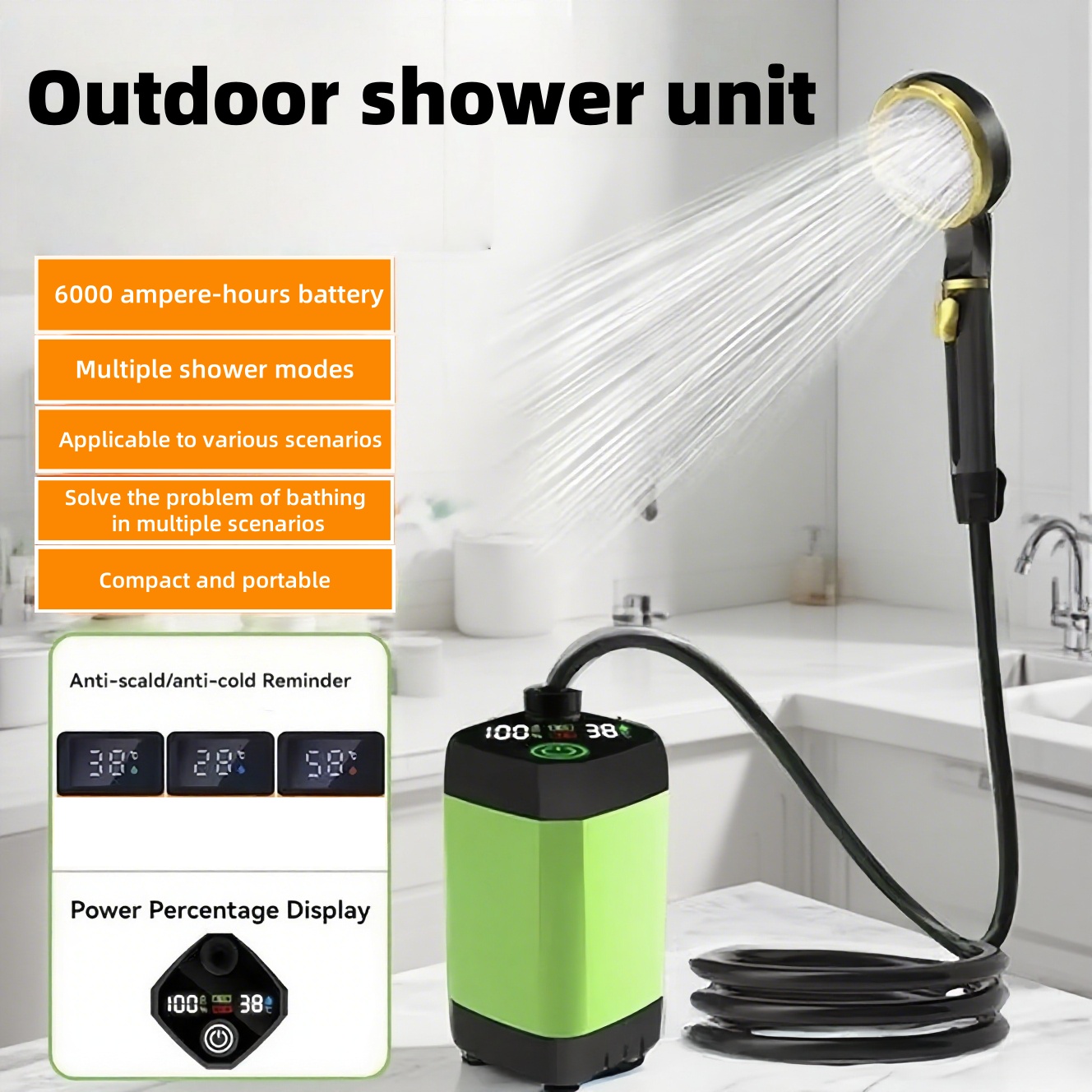 Portable Outdoor Electric Show - Battery Outdoor Camping reseña y precio