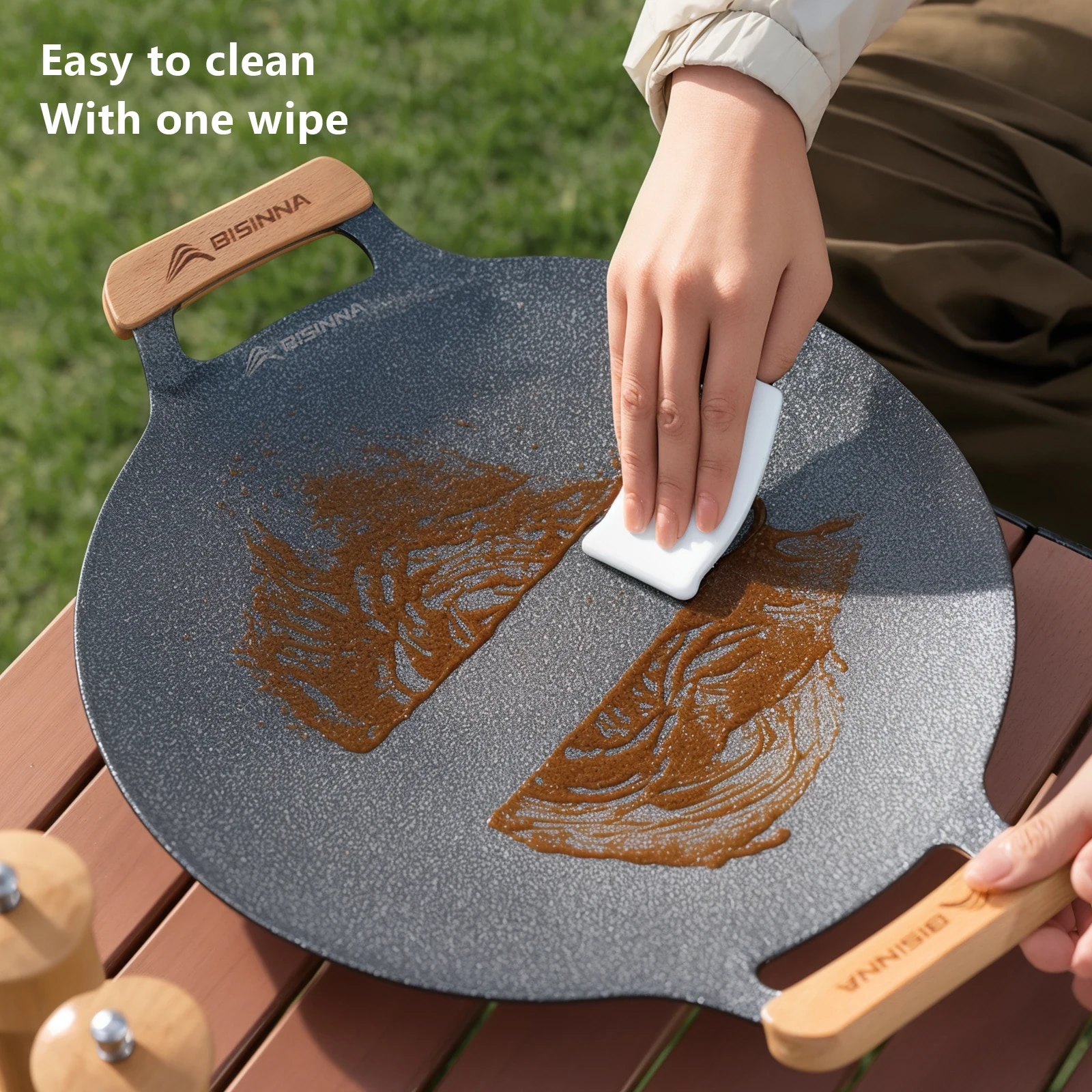 BISINNA 34CM Outdoor BBQ Grill - Outdoor Camping Cooking Set reseña y precio