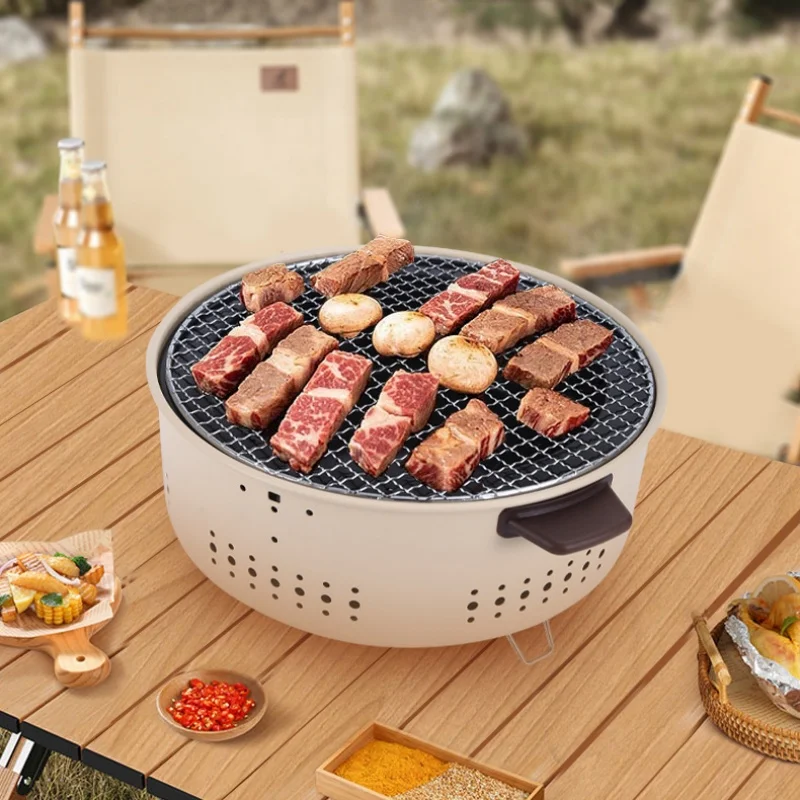 Round Barbecue Stove 1/3pcs Po - Outdoor Camping Oven reseña y precio