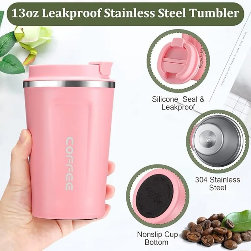 350-400mStainless Steel Coffee - Vacuum Insulated Flask reseña y precio
