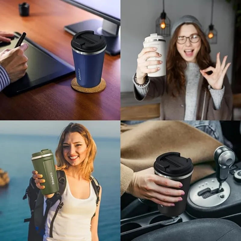 350-400mStainless Steel Coffee - Vacuum Insulated Flask reseña y precio