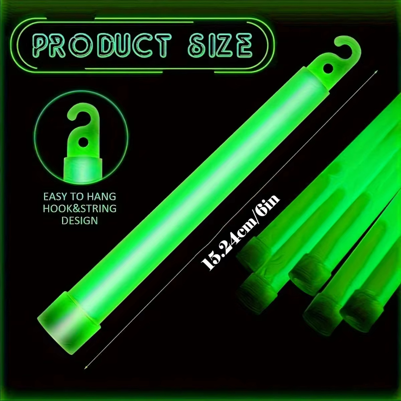 6-12PCS LED Glow Stick with Ho - Glow Sticks Survival reseña y precio