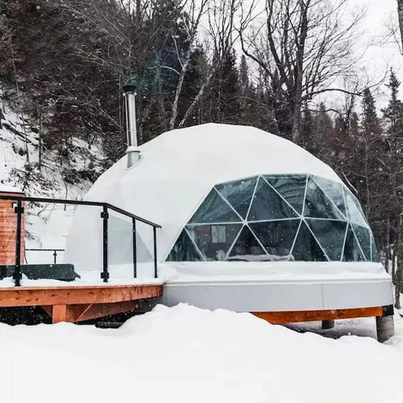 Premium Geodesic Glamping Dome - Outdoor Camping Dome reseña y precio