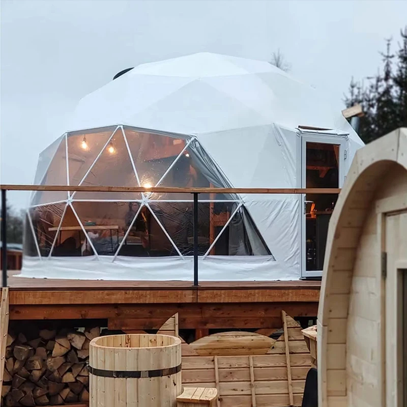 Premium Geodesic Glamping Dome - Outdoor Camping Dome reseña y precio