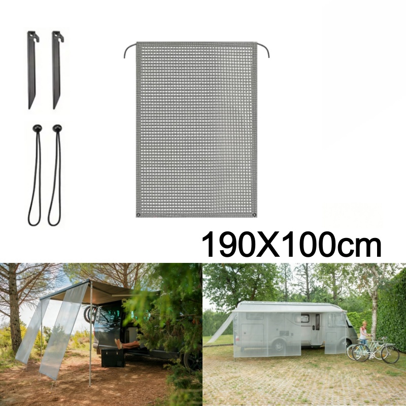 RV Awning Front Sun Shade Scre - Outdoor Camping Awning reseña y precio