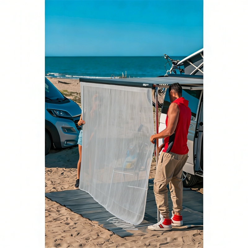 RV Awning Front Sun Shade Scre - Outdoor Camping Awning reseña y precio