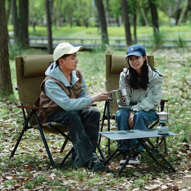 Folding High Back Beach Campin - Outdoor Camping Recliner reseña y precio
