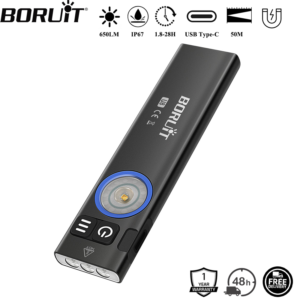 BORUiT U8 650LM EDC LED Flashl - Outdoor Camping Adventure reseña y precio