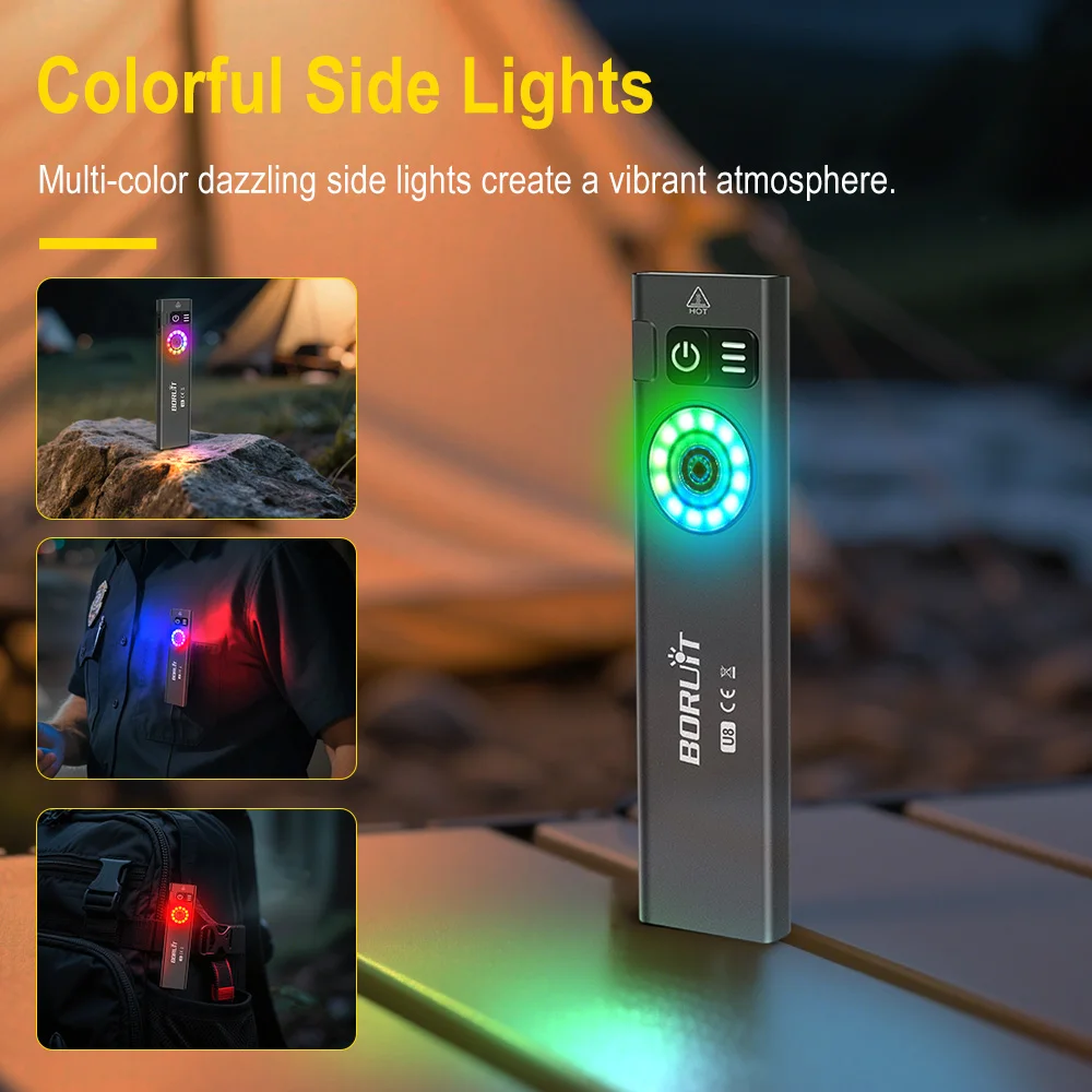 BORUiT U8 650LM EDC LED Flashl - Outdoor Camping Adventure reseña y precio