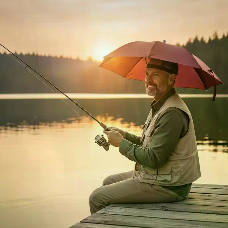 Portable Foldable Umbrella Hat - Outdoor Camping Hat reseña y precio