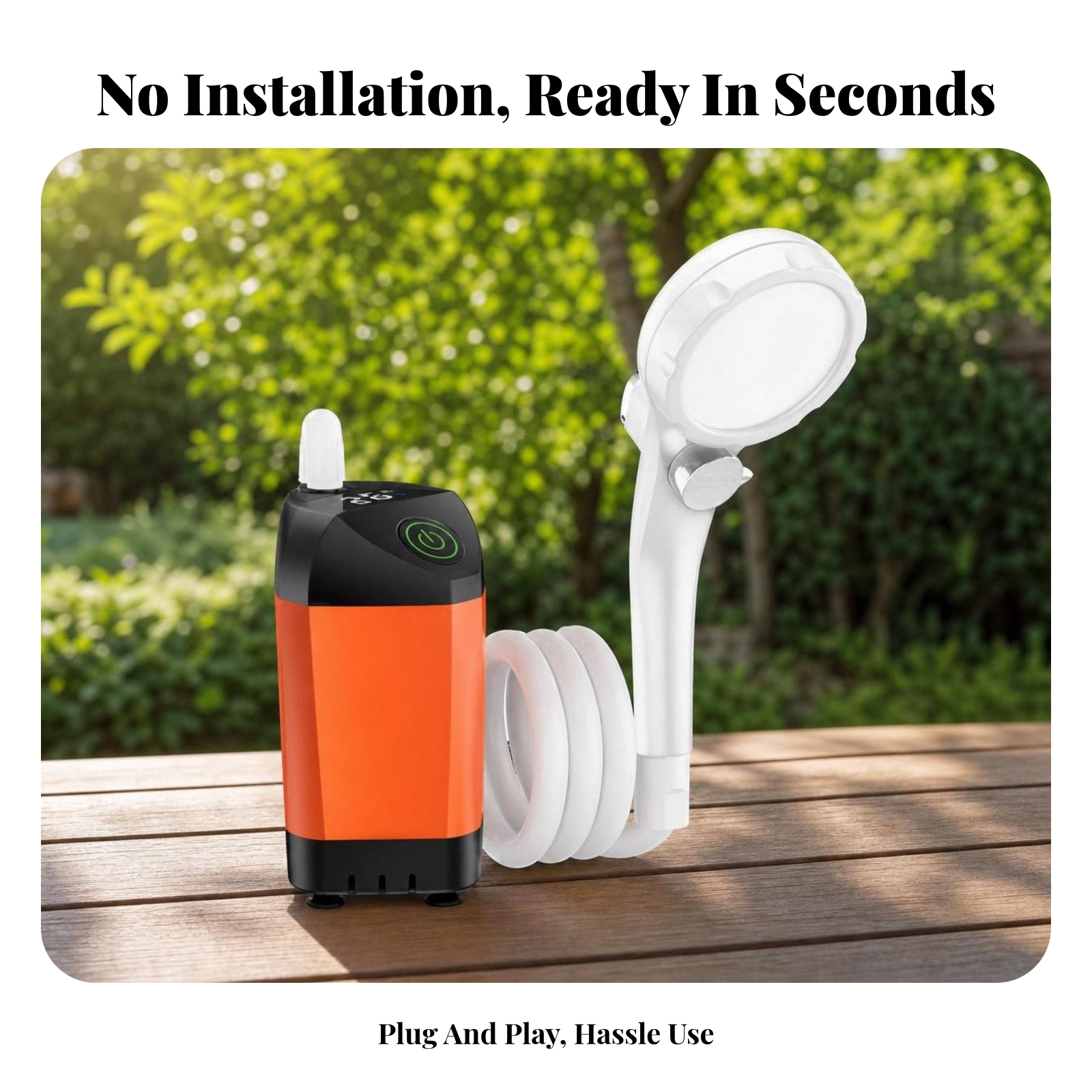 Portable Shower USB Charging H - Battery Outdoor Camping reseña y precio