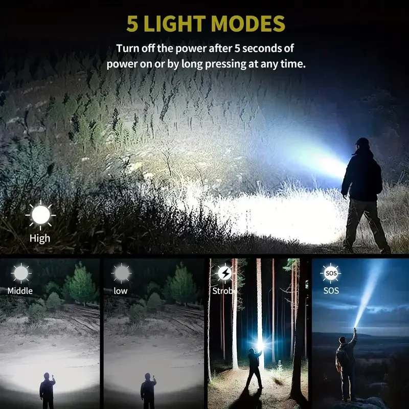Ultra Powerful Flashlight Conc - Outdoor Camping Adventure reseña y precio