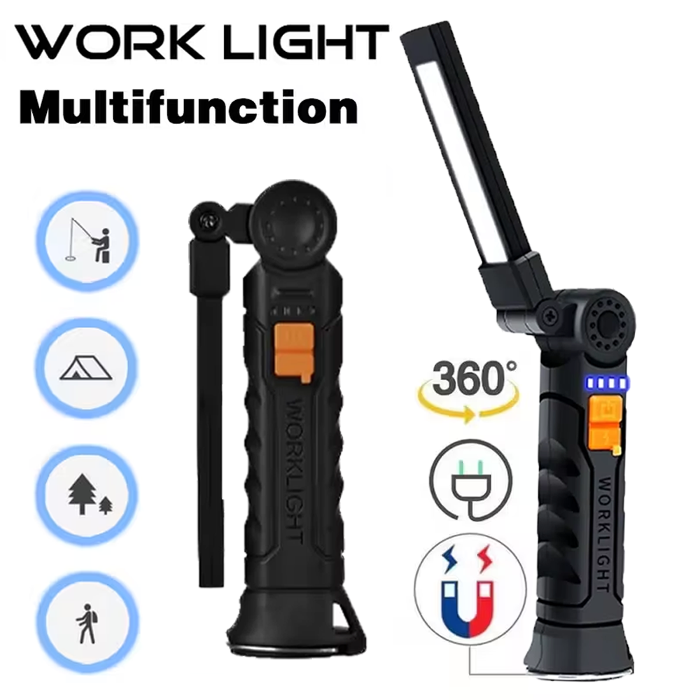 Portable COB LED Flashlight US - Battery Outdoor Camping reseña y precio