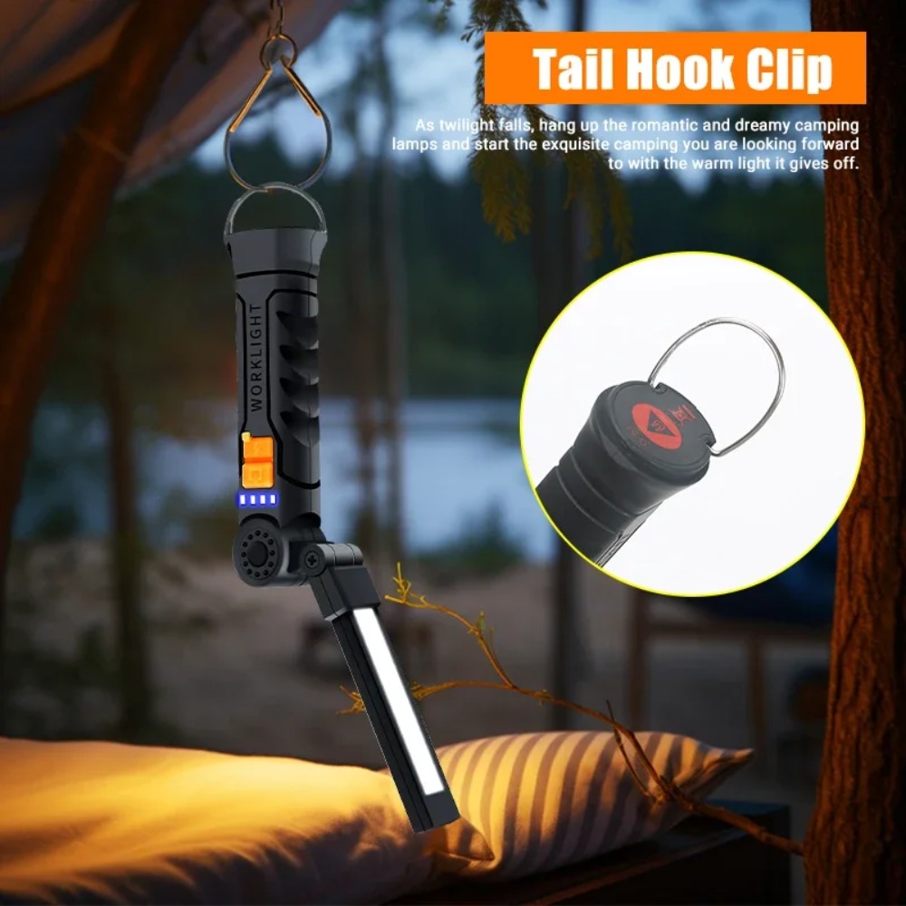 Portable COB LED Flashlight US - Battery Outdoor Camping reseña y precio