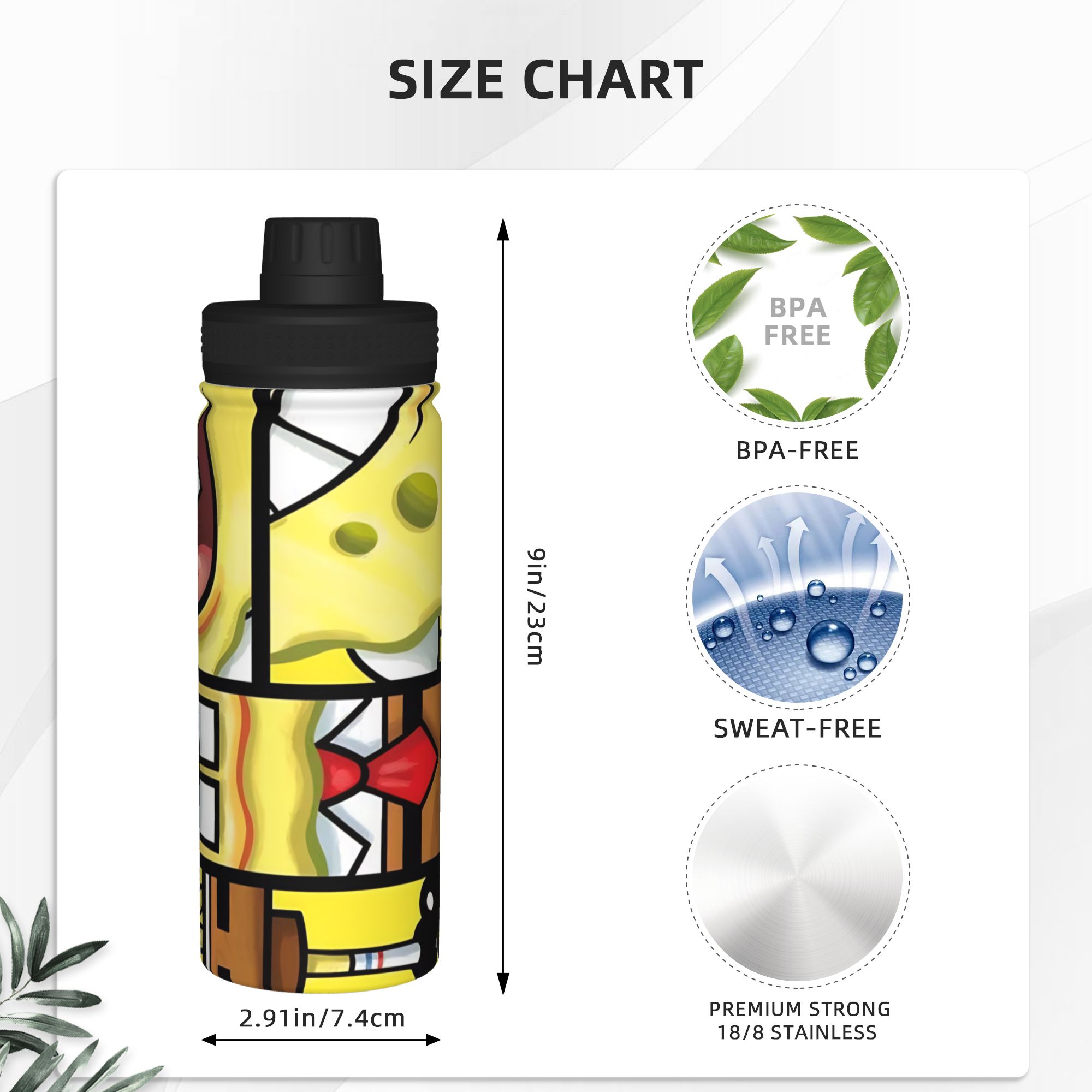 Spongebobs Cartoon 18OZ Sports - Vacuum Insulated Flask reseña y precio