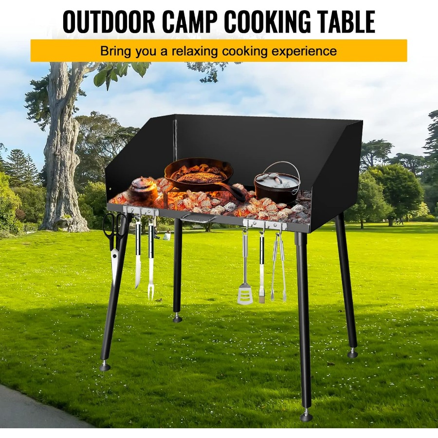 30 x 16 Inch Carbon Steel Dutc - Outdoor Camping Cooking Table reseña y precio
