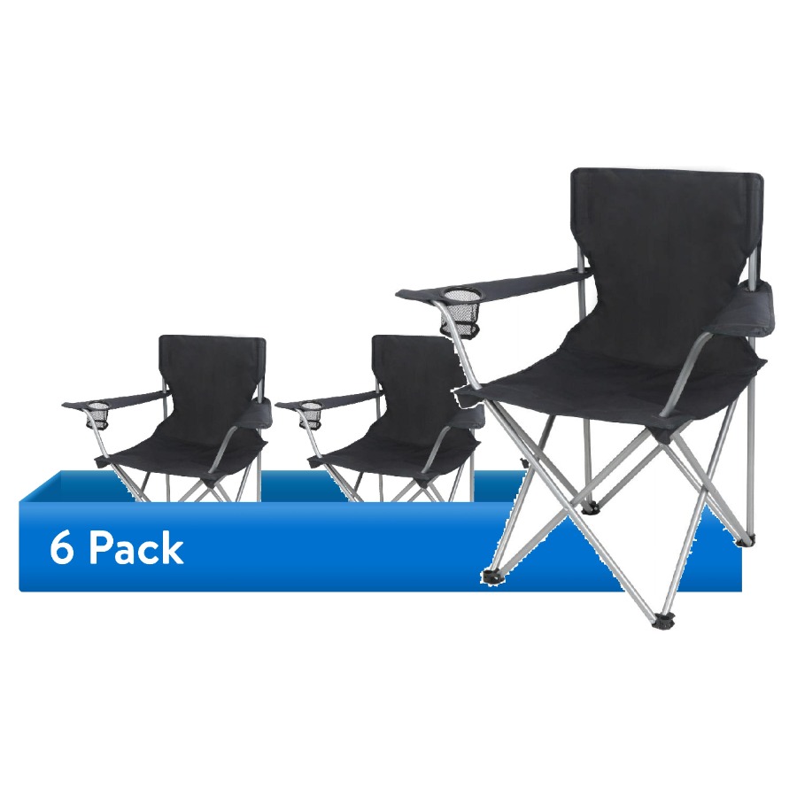6-Pack Quad Folding Camp Chair - Camping Quad reseña y precio