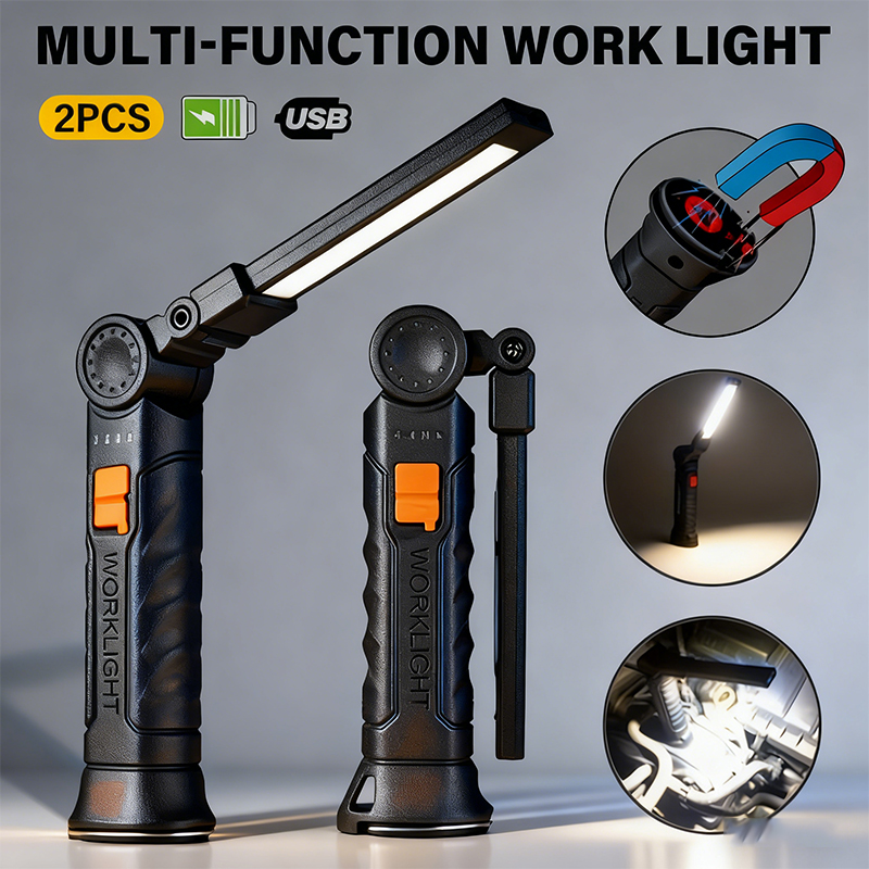 Portable COB LED Flashlight US - Battery Outdoor Camping reseña y precio